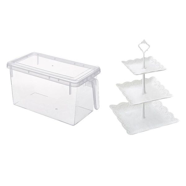 storage bottles & jars fridge fresh box refrigerator plastic with handle 3 tier cupcake display stand dessert tower fruit tray
storage bottles & jars fridge fresh box refrigerator plastic with handle 3 tier cupcake display stand dessert tower fruit tray