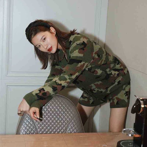 women's two piece pants camouflage knitted women short set green v neck sweaters cardigan autumn outfits vkrs, White
women's two piece pants camouflage knitted women short set green v neck sweaters cardigan autumn outfits vkrs, White