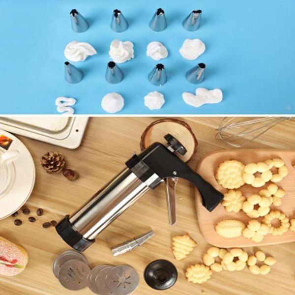 cookie press kit gun machine making cake decoration piping molds 13 8 maker nozzles biscuit pastry & tool pre u0a5 baking moulds
cookie press kit gun machine making cake decoration piping molds 13 8 maker nozzles biscuit pastry & tool pre u0a5 baking moulds