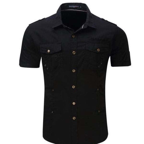 men's casual shirts short sleeved military for mens 100% cotton black/grey/khaki males leisure camisas masculina cargo shirt j2652, White;black
men's casual shirts short sleeved military for mens 100% cotton black/grey/khaki males leisure camisas masculina cargo shirt j2652, White;black