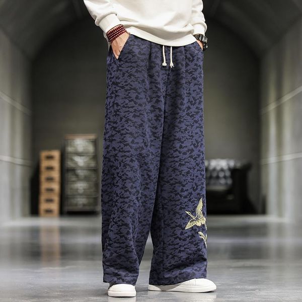 men's pants chinese mans wied leg 2021 embroidery fashion vintage man casual jogging male trousers big size 5xl, Black
men's pants chinese mans wied leg 2021 embroidery fashion vintage man casual jogging male trousers big size 5xl, Black