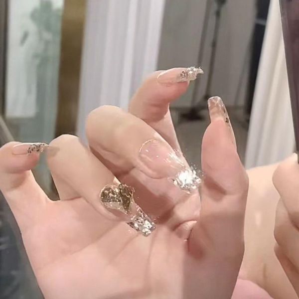 false nails 24pcs/set diy acrylic full cover press on nail tips rhinestone gradient fake ballerina, Red;gold
false nails 24pcs/set diy acrylic full cover press on nail tips rhinestone gradient fake ballerina, Red;gold