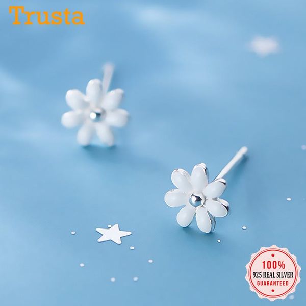 trustdavis real 925 sterling silver simple white flower charm stud earrings for women wedding birthday party fine jewelry da1520, Golden;silver
trustdavis real 925 sterling silver simple white flower charm stud earrings for women wedding birthday party fine jewelry da1520, Golden;silver