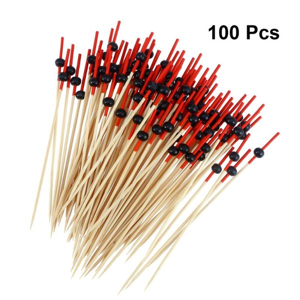 forks picks cocktail fruit appetizer drink sticks disposable wood toothpicks party supplies (about 100pcs, black round bead
forks picks cocktail fruit appetizer drink sticks disposable wood toothpicks party supplies (about 100pcs, black round bead