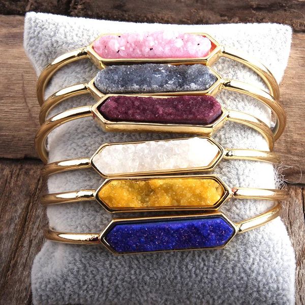 rh fashion boho jewelry natural stone & druzy medal cuff bracelets & bangles for women stone bangles, Golden;silver
rh fashion boho jewelry natural stone & druzy medal cuff bracelets & bangles for women stone bangles, Golden;silver