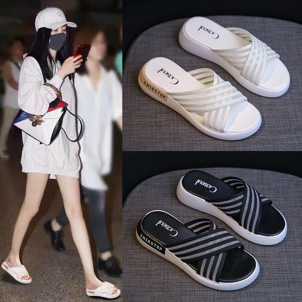 breathable woman slippers comfortable soft bottom wedges summer women shoes flat outdoor beach flip flops sandals, Black
breathable woman slippers comfortable soft bottom wedges summer women shoes flat outdoor beach flip flops sandals, Black