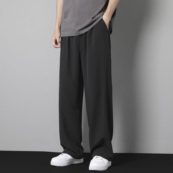 men's pants summer thin pajamastrousers men fashion straight loose-fitting casual homewear bottoms man sleepwear pant male soft, Black
men's pants summer thin pajamastrousers men fashion straight loose-fitting casual homewear bottoms man sleepwear pant male soft, Black
