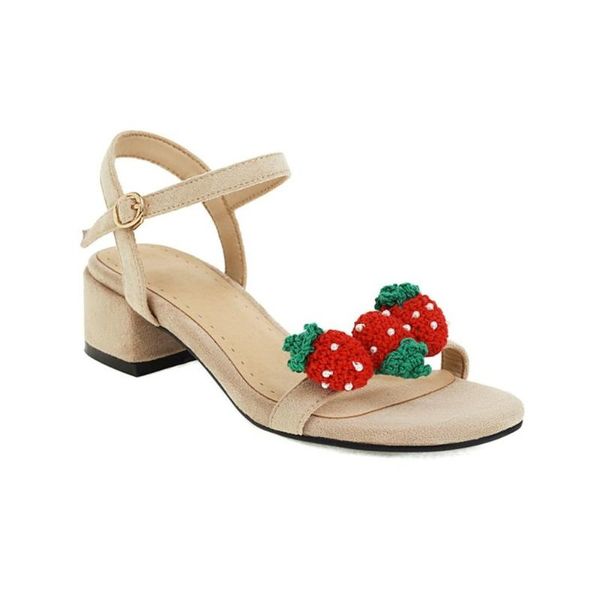 womens open toe strawberry sandals block high heel slingbacks shoes summer cute lolita plus size 2021, Black
womens open toe strawberry sandals block high heel slingbacks shoes summer cute lolita plus size 2021, Black