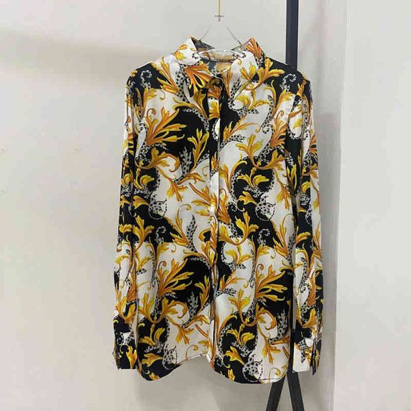 women's blouses & shirts spring autumn 2021 of women with sleeves long floral vintage printing a833, White
women's blouses & shirts spring autumn 2021 of women with sleeves long floral vintage printing a833, White