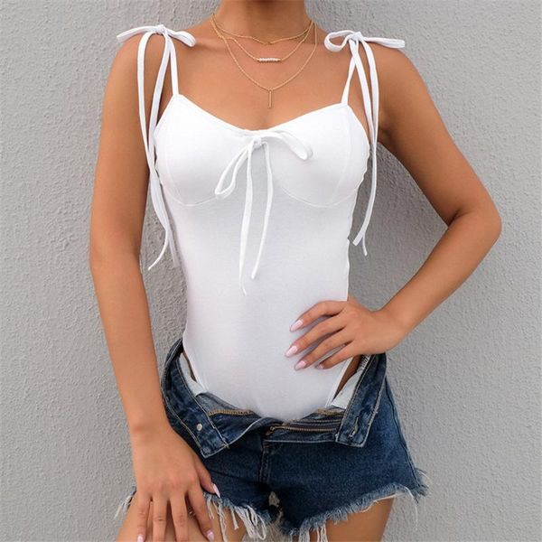 women's jumpsuits & rompers szyadeou summer solid sleeveless lace-up straps halter bodysuits jumpsuit combinaison femme elegante y*, Black;white
women's jumpsuits & rompers szyadeou summer solid sleeveless lace-up straps halter bodysuits jumpsuit combinaison femme elegante y*, Black;white