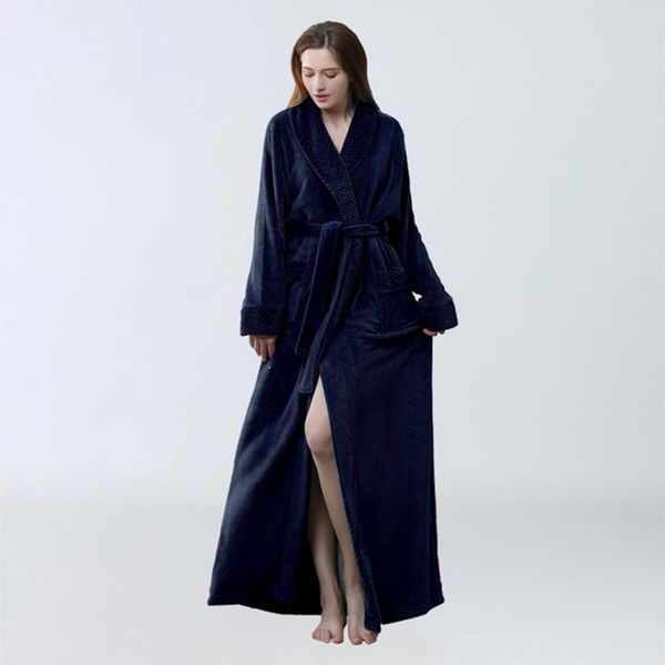 plus size women's autumn witner long flannel nightgown solid v neck loose bathrobe thick with sashes 2021 female sleepwear, Black;red
plus size women's autumn witner long flannel nightgown solid v neck loose bathrobe thick with sashes 2021 female sleepwear, Black;red
