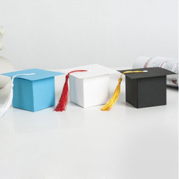 gift wrap 10pcs paper bachelor cap packing box doctoral hat celebration graduation candy party favor bag with tassels
gift wrap 10pcs paper bachelor cap packing box doctoral hat celebration graduation candy party favor bag with tassels