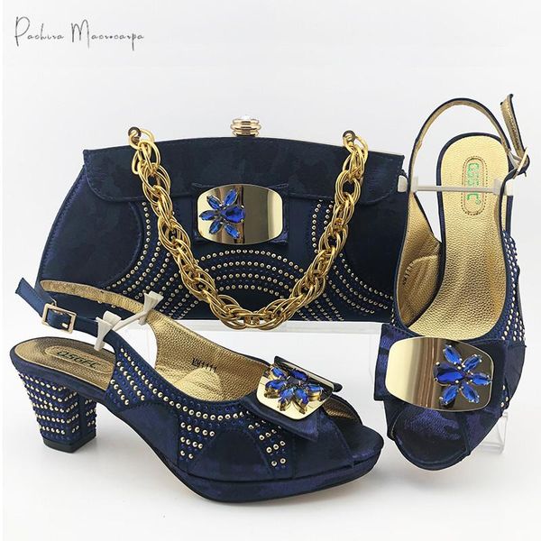 dress shoes african lastest italian design nigerian fashion crystal and metal decoration style ladies matching bag set in d.blue, Black
dress shoes african lastest italian design nigerian fashion crystal and metal decoration style ladies matching bag set in d.blue, Black