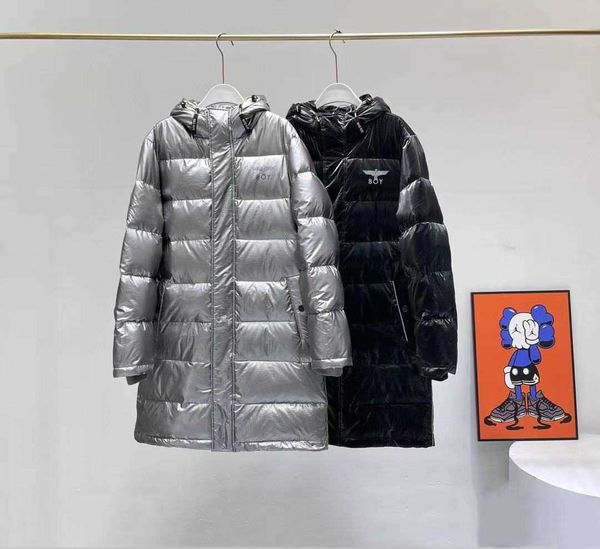 boy2021 winter sale hooded bright face medium and long down et 90, Black 
boy2021 winter sale hooded bright face medium and long down et 90, Black
