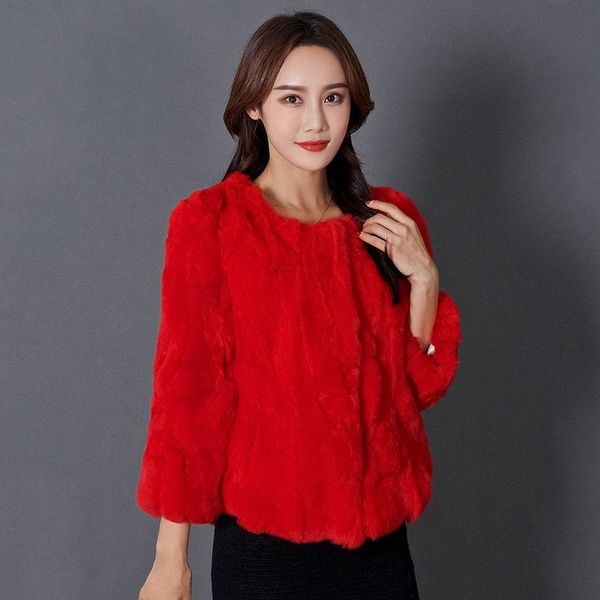 women's fur & faux women 2021 winter fashion real rex coats female slim genuine jackets ladies short o-neck warm overcoats u631, Black
women's fur & faux women 2021 winter fashion real rex coats female slim genuine jackets ladies short o-neck warm overcoats u631, Black