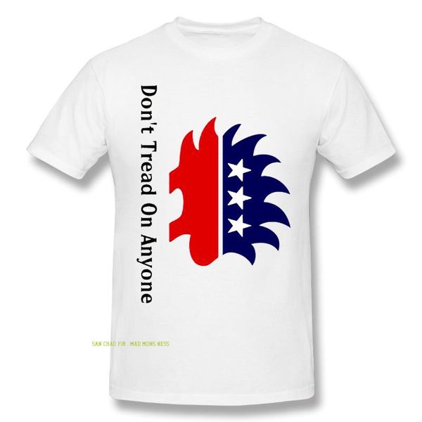 men's t-shirts dont tread on anyone 100% cotton fashion o neck custom printed men t shirt, White;black
men's t-shirts dont tread on anyone 100% cotton fashion o neck custom printed men t shirt, White;black