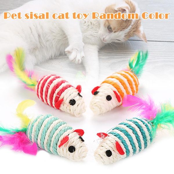 cat toys pet toy sisal false mouse scratching playing with colorful feather accessory _wk
cat toys pet toy sisal false mouse scratching playing with colorful feather accessory _wk