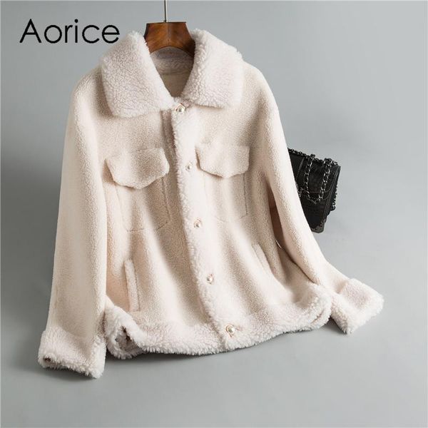 women's fur & faux winter women 30% real wool coat peal button warm jacket sheep shearling girl coats lady long overcoat oms902, Black
women's fur & faux winter women 30% real wool coat peal button warm jacket sheep shearling girl coats lady long overcoat oms902, Black