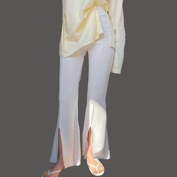 women split flares wide leg pants elegant autumn summer female elastic waist casual trousers personality drop women's & capris, Black;white
women split flares wide leg pants elegant autumn summer female elastic waist casual trousers personality drop women's & capris, Black;white