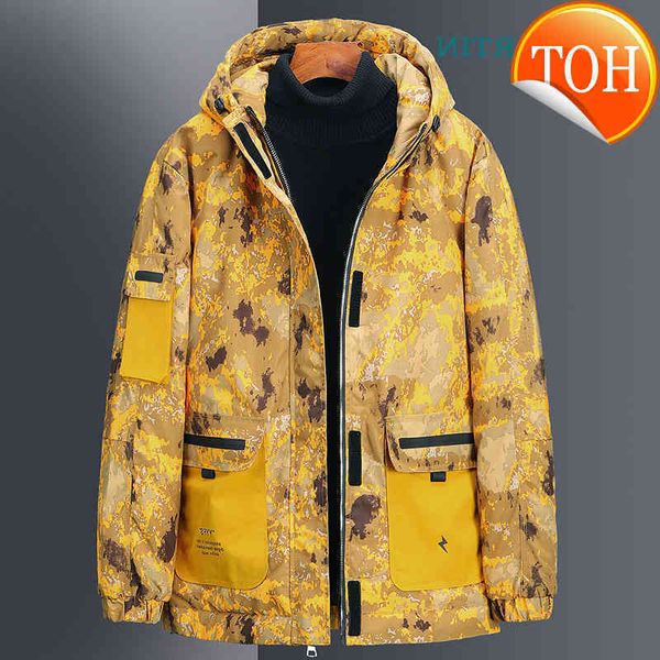 brand winter parkas men warm thick windproof jacket duck down multi-pocket hooded camouflage waterproof outwear jackets coat, Black
brand winter parkas men warm thick windproof jacket duck down multi-pocket hooded camouflage waterproof outwear jackets coat, Black