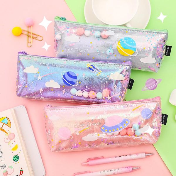 cosmetic bags & cases creative planet quicksand pencil bag student personality stationery waterproof pen makeup brush storage beautiful
cosmetic bags & cases creative planet quicksand pencil bag student personality stationery waterproof pen makeup brush storage beautiful