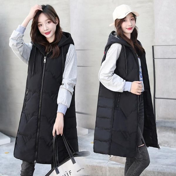 women's vests autumn and spring vest women ladies casual waistcoat female sleeveless long korean jacket slim fit warm puffer coat, Black;white
women's vests autumn and spring vest women ladies casual waistcoat female sleeveless long korean jacket slim fit warm puffer coat, Black;white