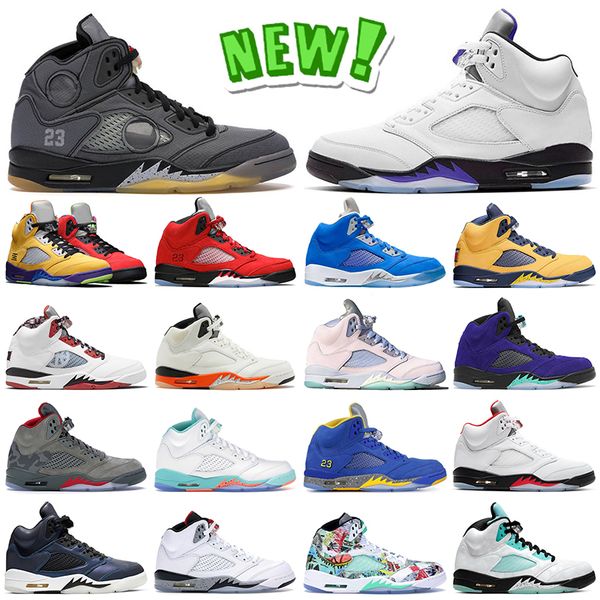 new arrival jumpman 5 5s basketball shoes mens sneakers high og black muslin concord what the raging bull michigan quai 54 easter alternate