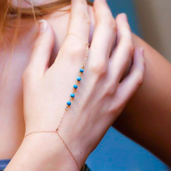 link, chain bohemian connecting finger bracelet creative natural stone gold silver color fashion women jewelry accessories, Black
link, chain bohemian connecting finger bracelet creative natural stone gold silver color fashion women jewelry accessories, Black