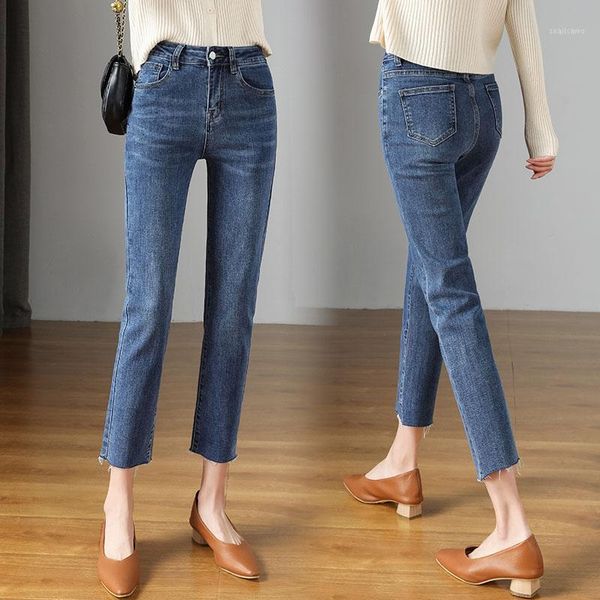 women's jeans 2021 vintage skinny one buttons high waist pencil women slim fit stretch denim pants full length tight trousers, Blue
women's jeans 2021 vintage skinny one buttons high waist pencil women slim fit stretch denim pants full length tight trousers, Blue