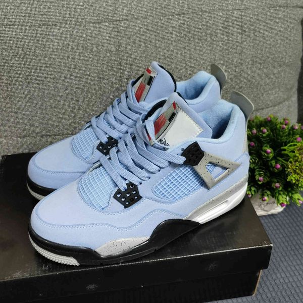 with box university blue 4s mens boots shoes high og unc tech grey white black 4 men women trainers sports sneakers eur 36-46
with box university blue 4s mens boots shoes high og unc tech grey white black 4 men women trainers sports sneakers eur 36-46