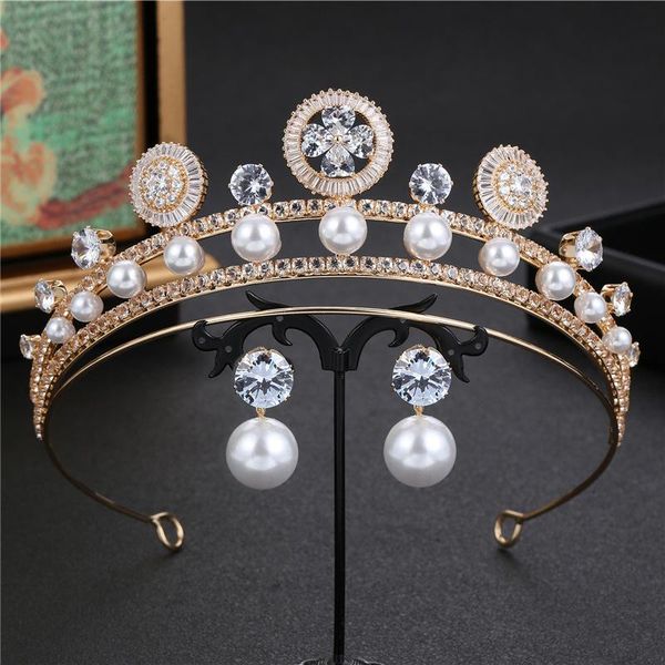 hair clips & barrettes trendy high-end japanese and korean baroque pearl rhinestone crown zircon inlaid bride wedding bridesmaid headdre, Golden;silver
hair clips & barrettes trendy high-end japanese and korean baroque pearl rhinestone crown zircon inlaid bride wedding bridesmaid headdre, Golden;silver
