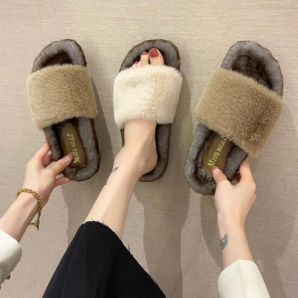 slippers winter woman slipper platform flat shoes female slides pantofle fur flip flops low shallow 2021 soft plush massage rubber pu, Black
slippers winter woman slipper platform flat shoes female slides pantofle fur flip flops low shallow 2021 soft plush massage rubber pu, Black