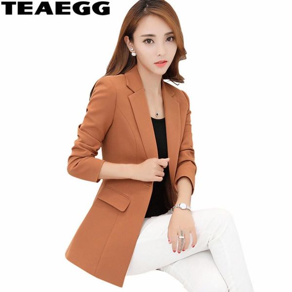 women's suits & blazers teaegg plus size womens business spring autumn women jackets short slim long-sleeve blazer suit al1302, White;black
women's suits & blazers teaegg plus size womens business spring autumn women jackets short slim long-sleeve blazer suit al1302, White;black