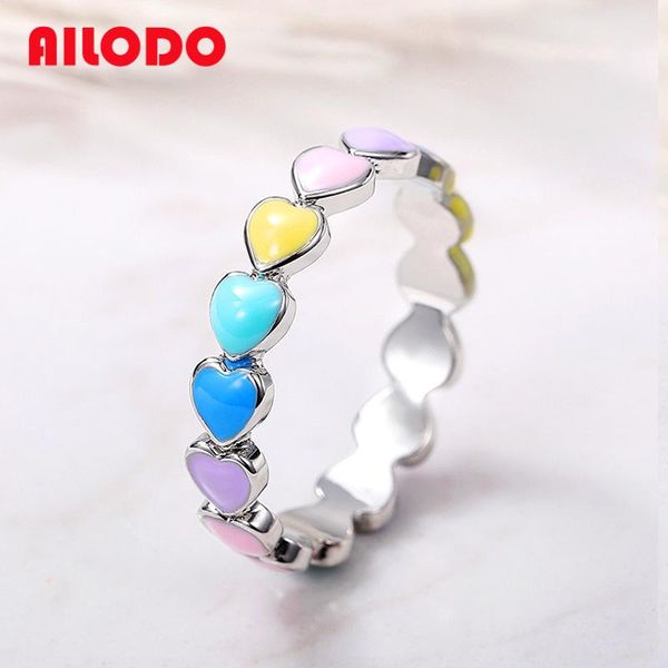 wedding rings ailodo rainbow color oil drop heart finger for women romantic engagement korean fashion jewelry girls gift, Slivery;golden
wedding rings ailodo rainbow color oil drop heart finger for women romantic engagement korean fashion jewelry girls gift, Slivery;golden