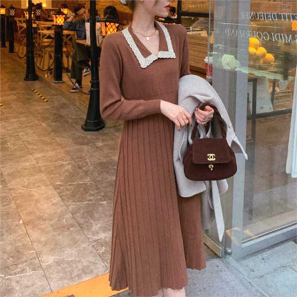 casual dresses elegant knitted spring patchwork sweet sweater female office lady slim korean long women y168, Black;gray
casual dresses elegant knitted spring patchwork sweet sweater female office lady slim korean long women y168, Black;gray