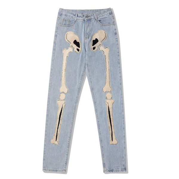 men's jeans men hip hop streetwear skull embroidery denim pants 2021 harajuku punk straight trousers autumn fashion casual baggy, Blue
men's jeans men hip hop streetwear skull embroidery denim pants 2021 harajuku punk straight trousers autumn fashion casual baggy, Blue