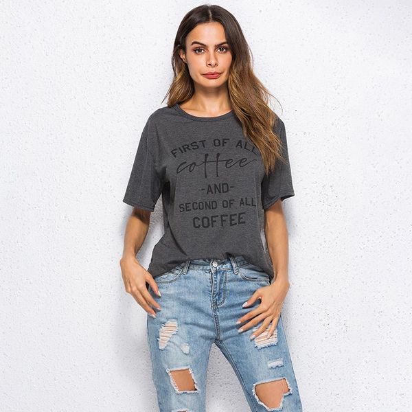 women's blouses & shirts summer blouse first of all coffee letters print women female casual tees black white grey
women's blouses & shirts summer blouse first of all coffee letters print women female casual tees black white grey