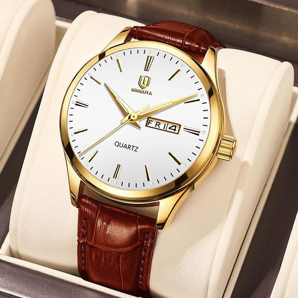wristwatches qingxiya fashion men's watches leather waterproof luminous men quartz relogio masculino 6618, Slivery;brown
wristwatches qingxiya fashion men's watches leather waterproof luminous men quartz relogio masculino 6618, Slivery;brown