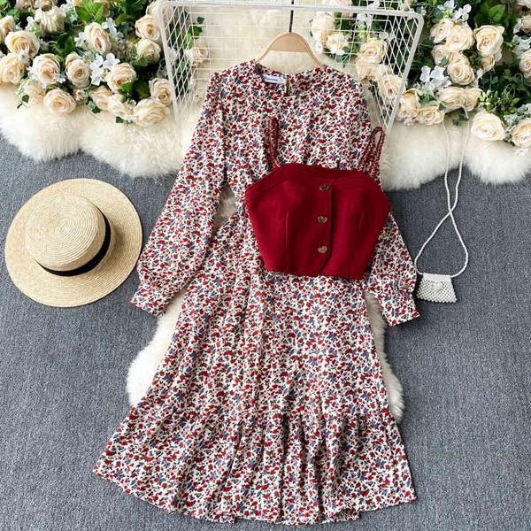 two piece dress spring fashion women's sleeveless vest + round neck long sleeve print outfits sets q812 yixs, White
two piece dress spring fashion women's sleeveless vest + round neck long sleeve print outfits sets q812 yixs, White