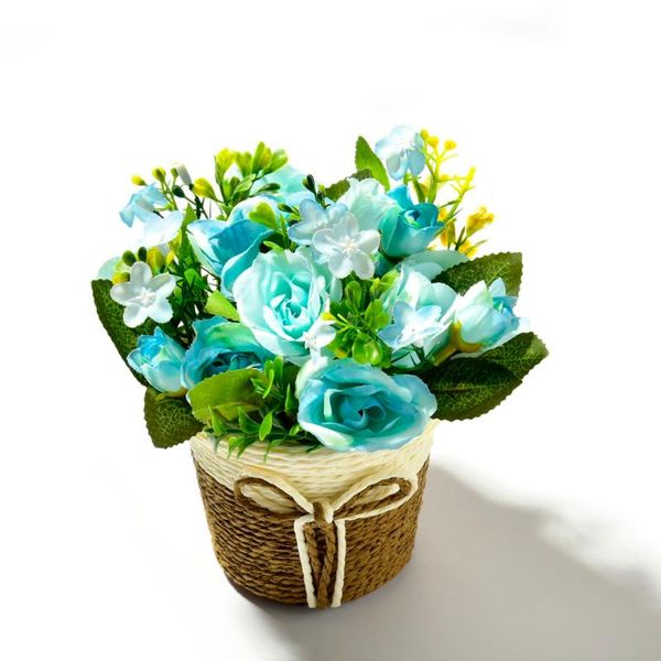 artificial silk rose flowers+rattan vase simulation plants mini bonsai set for wedding party home garden decoration fake flowers decorative
artificial silk rose flowers+rattan vase simulation plants mini bonsai set for wedding party home garden decoration fake flowers decorative