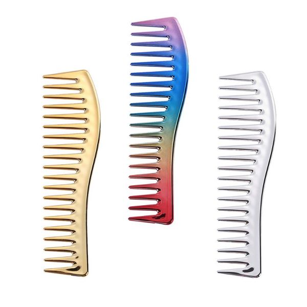 hair brushes 3pcs styling comb large teeth barber haircut hairdressing tool, Silver 
hair brushes 3pcs styling comb large teeth barber haircut hairdressing tool, Silver