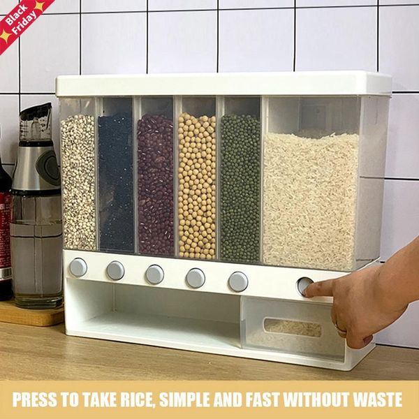 wall-mounted dry dispenser whole grains rice bucket storage tank out kitchen container bottles & jars
wall-mounted dry dispenser whole grains rice bucket storage tank out kitchen container bottles & jars