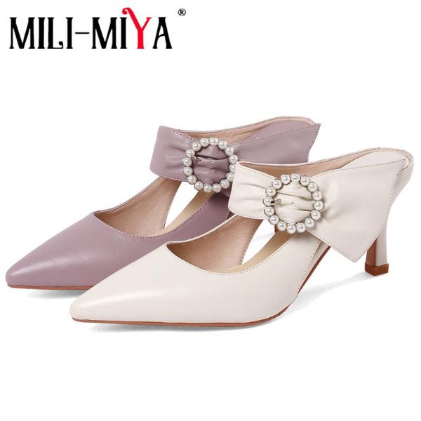 dress shoes mili-miya bowknot pearl luxurious women pumps pointed toe fashion natural genuine leather summer thin heel party dancing, Black
dress shoes mili-miya bowknot pearl luxurious women pumps pointed toe fashion natural genuine leather summer thin heel party dancing, Black