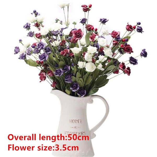 decorative flowers & wreaths rosebud rose silk artificial bouquet 3 big heads 10 small bud fake for home wedding decoration art decor
decorative flowers & wreaths rosebud rose silk artificial bouquet 3 big heads 10 small bud fake for home wedding decoration art decor