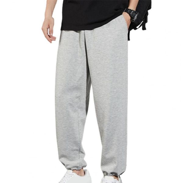 men's pants men solid color stylish elastic waist ankle banded straight wide leg casual sweatpants trousers fitness autumn, Black
men's pants men solid color stylish elastic waist ankle banded straight wide leg casual sweatpants trousers fitness autumn, Black