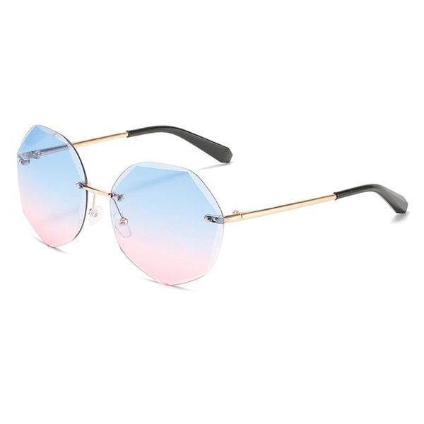 sunglasses 2021 rimless female gradient polygon sun glasses women eyeglasses alloy legs frameless trimmed, White;black
sunglasses 2021 rimless female gradient polygon sun glasses women eyeglasses alloy legs frameless trimmed, White;black
