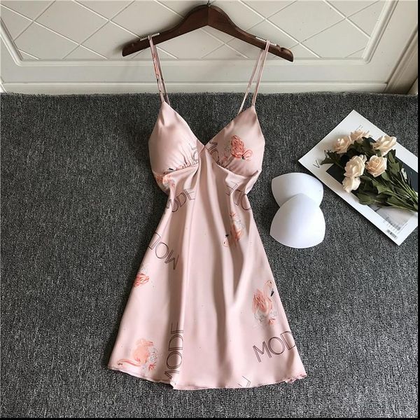 nightdress animal picture women sleepwear nightgown silk satin soft summer nightwear chest pads homewear, Black;red
nightdress animal picture women sleepwear nightgown silk satin soft summer nightwear chest pads homewear, Black;red