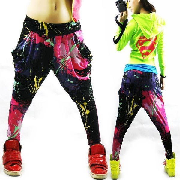 fashion brand jazz harem hip women pants hop dance doodle and summer loose neon patchwork candy colors sweatpants, Black;white
fashion brand jazz harem hip women pants hop dance doodle and summer loose neon patchwork candy colors sweatpants, Black;white