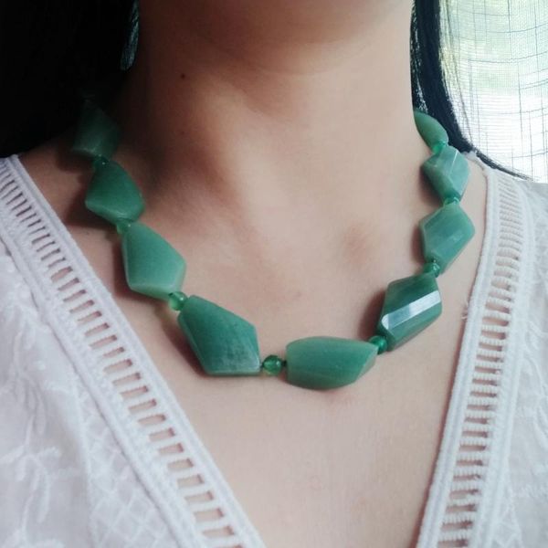 chokers lii ji real stone green choker short necklace aventurine women jewelry 52cm 20.5inches, Golden;silver
chokers lii ji real stone green choker short necklace aventurine women jewelry 52cm 20.5inches, Golden;silver