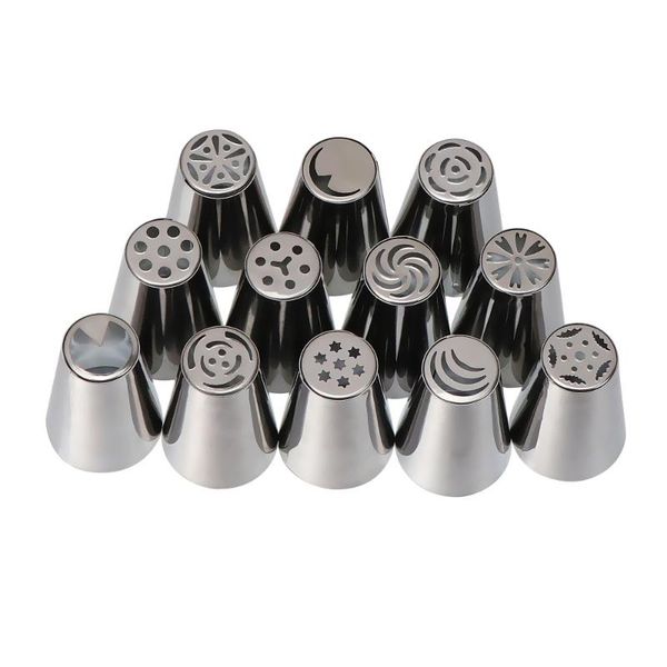 12pcs/set stainless steel russian icing piping nozzles cake decorating supplies decoration tips bag cupcake tools baking & pastry
12pcs/set stainless steel russian icing piping nozzles cake decorating supplies decoration tips bag cupcake tools baking & pastry